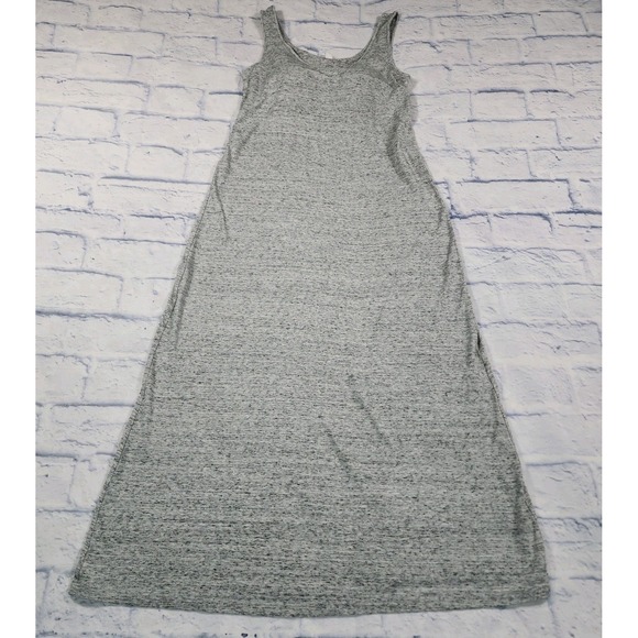 Uniqlo WOMENS SIZE XS Built In Bra Gray Maxi Tank Dress Modal Blend Sun Beach - Picture 1 of 11